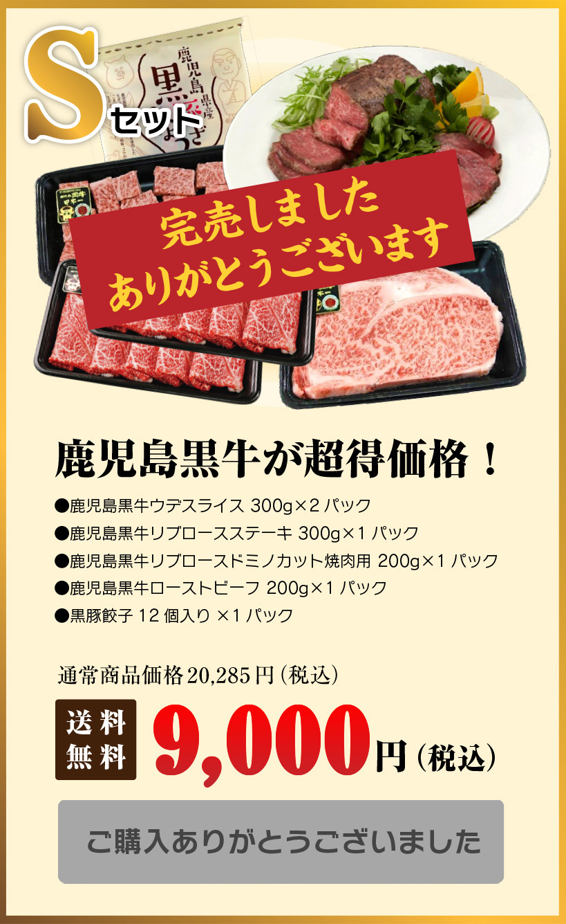 福BOX Sセット　送料無料9,000円（税込）